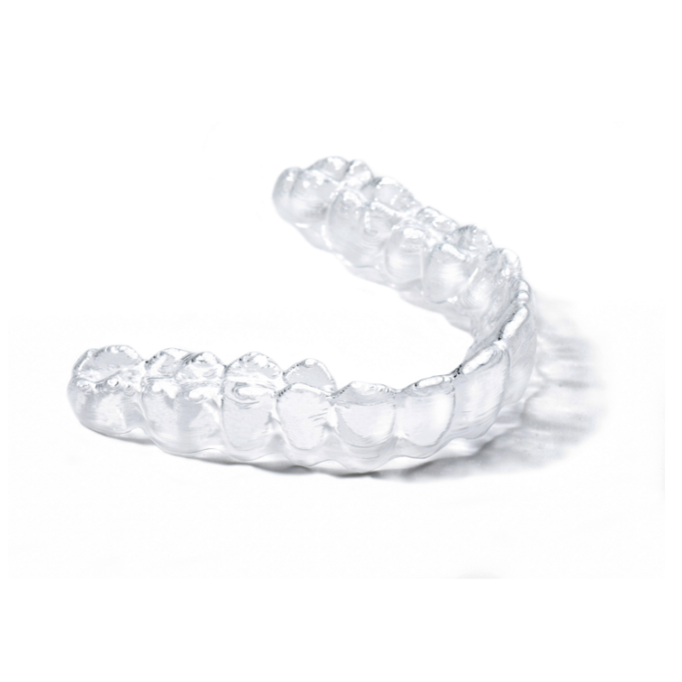 Active Aligners clear aligner tray made from smooth tri-layer material